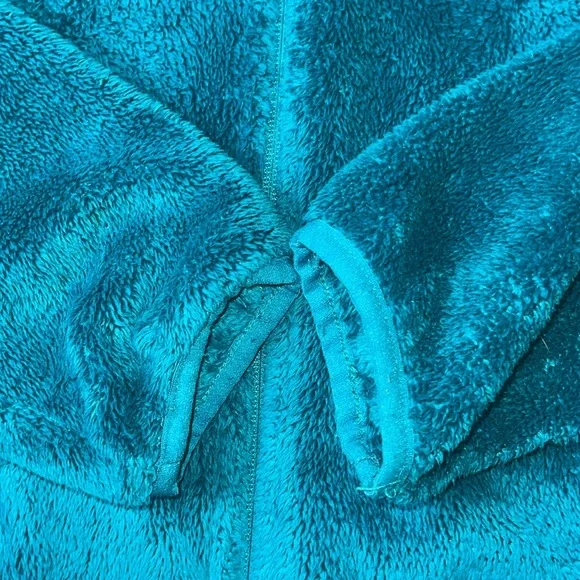 Osito Green North Face Jacket fuzzy fleece green size large